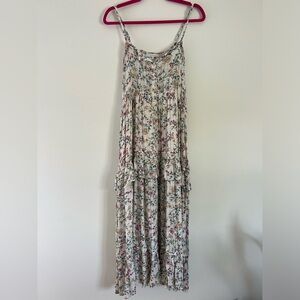 Floral button up dress